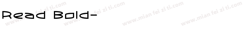 Read Bold字体转换